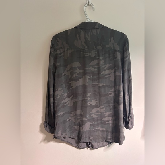 Gray camo button down - Picture 2 of 3